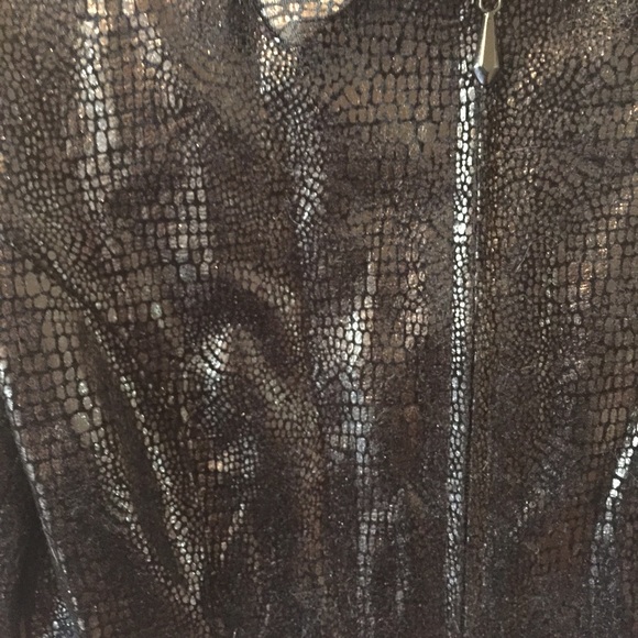 Cache faux leather snake skin jacket - Picture 2 of 4