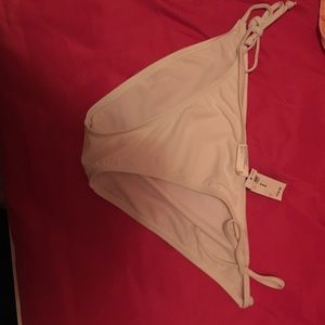 White bikini bottoms