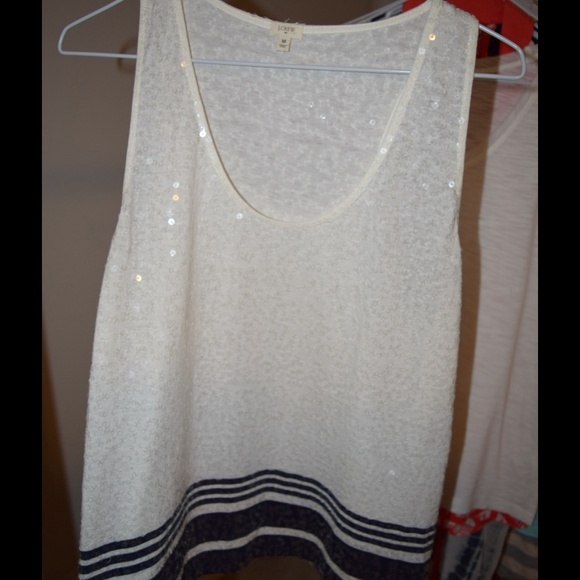 I crew sequin tank top.