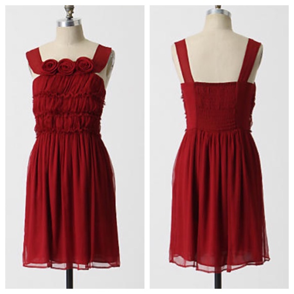 ❌SOLD❌ Anthropologie: Garnet Glow Dress by Burlap