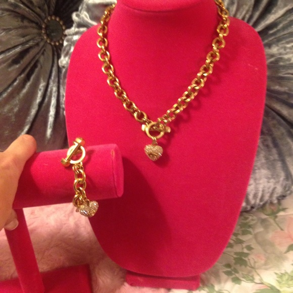Juicy Couture Jewelry - Matching juicy c necklace bracelet free gift
