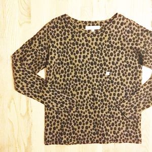 🎉HP🎉LOFT Leopard Print Pullover