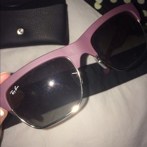 Barely worn purple rim raybans