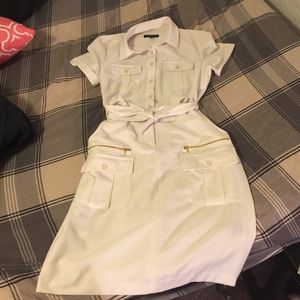 white button down dress!!