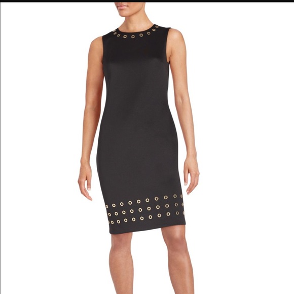 Calvin Klein Navy Blue Grommet Dress