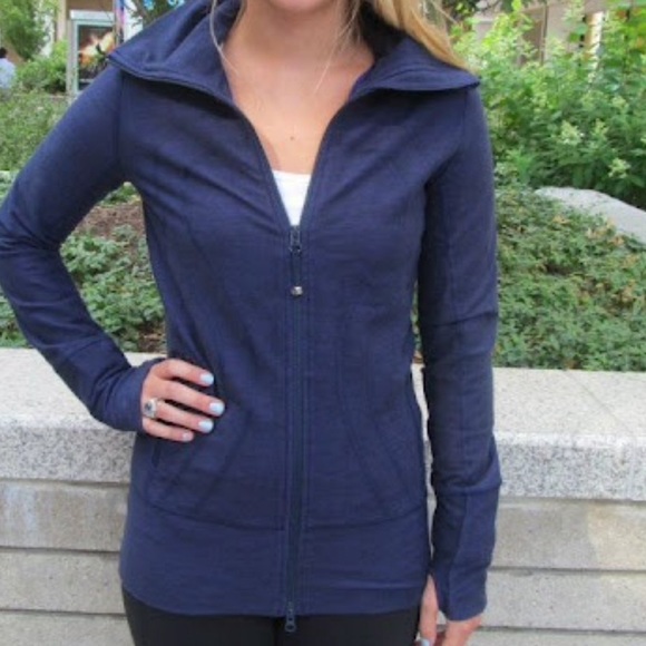 lululemon athletica Jackets & Blazers - 🎈1 DAY SALE🎈Lulu deep indigo denim instride jckt