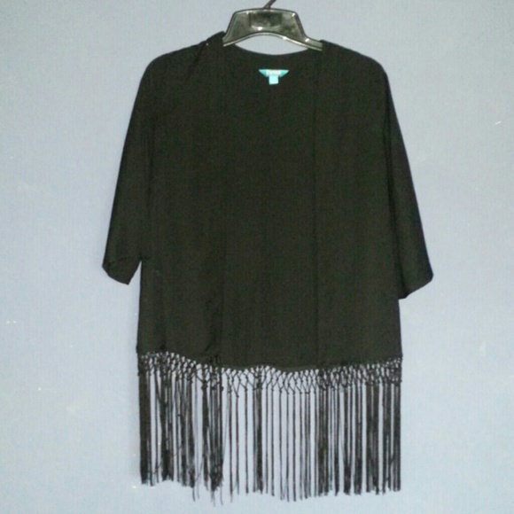 Black oversize cardigan