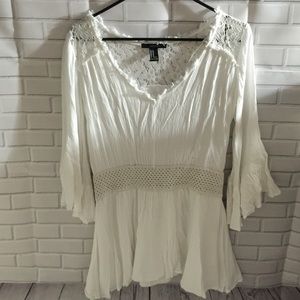 F21 White Mini Dress.
