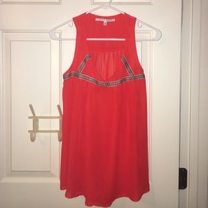 Collective concepts red flowy top