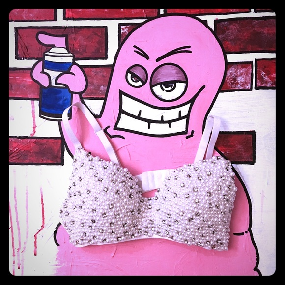 Sparkles And Pearls Bra Top