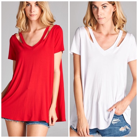 1 HR Last One Sale‼️ Essential Cut Out Tee - Picture 4 of 4