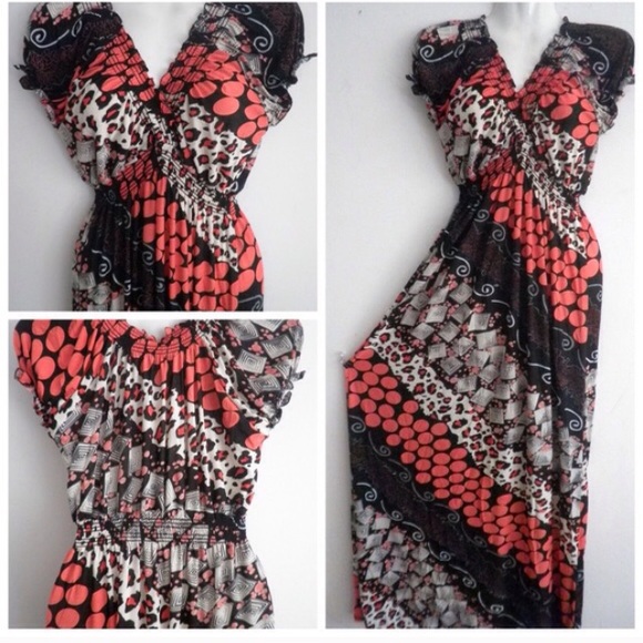 Watermelon Red Maxi Summer Dress