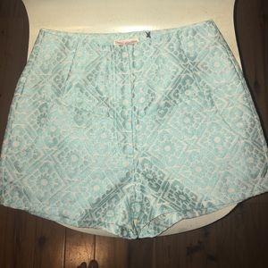 Dani Collection Blue and White Shorts
