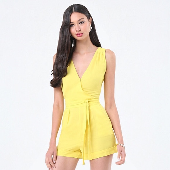 Cuffed Surplice Romper