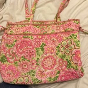 A pink petal tote purse A pink petal tote purse