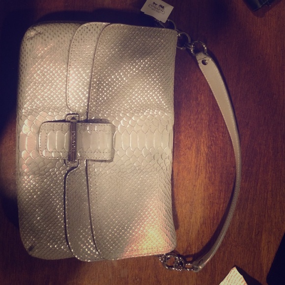 Must go!!!! Make me an offer! NWT Silver Coach bag