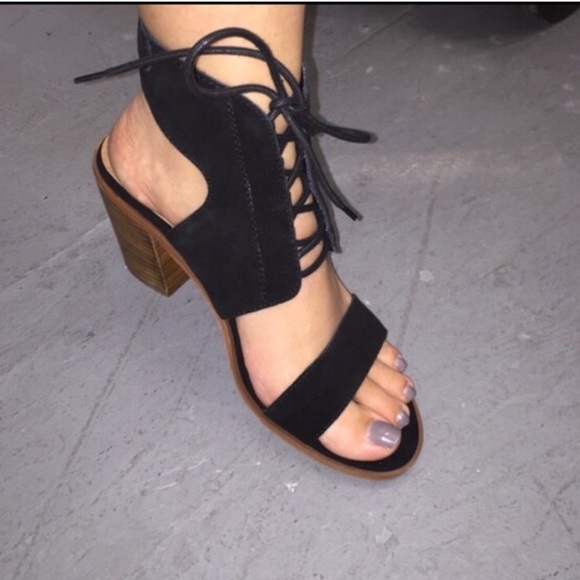 Steve Madden Suede Black Heels