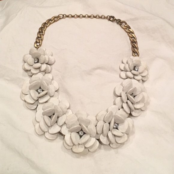 J crew rose necklace + bubble necklace bundle