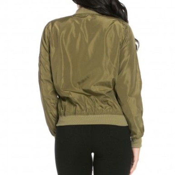 LAST ONE - Olive Bomber Jacket - Picture 4 of 4