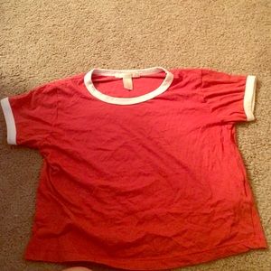red crop top