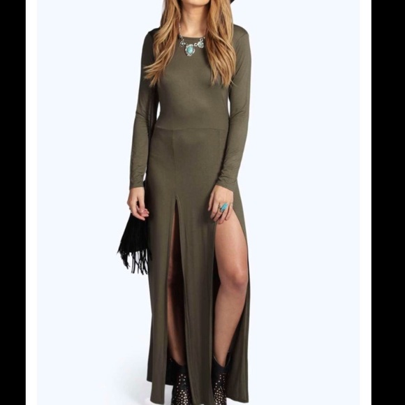 Boohoo double split maxi dress! Gorgeous!
