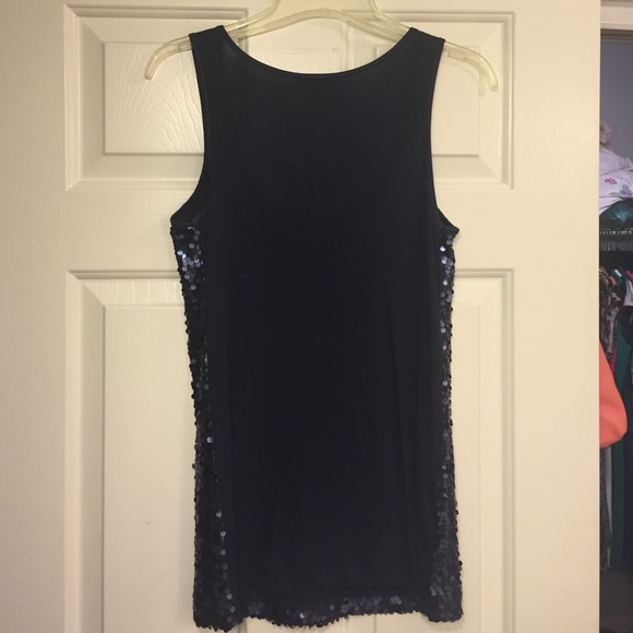 Blue Sequin Tank - Picture 2 of 2