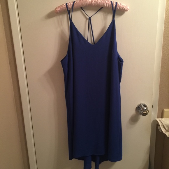 Xhilaration Dresses & Skirts - Beautiful Blue Summer Dress w. Criss-Cross Back!!