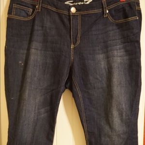 Silver crop jeans/ capris