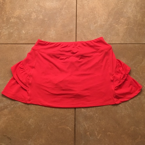 Orange running/tennis skirt