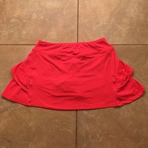 Orange running/tennis skirt