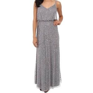 Adriana Papell beaded long dress