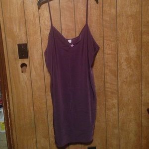 Plum nightie with rose in front