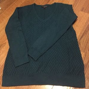 Teal Chevron Sweater