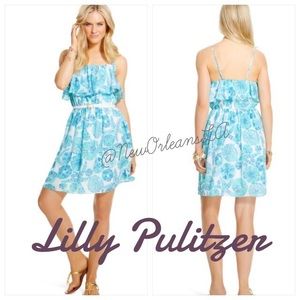 Lilly Pulitzer sea urchin satin flounce sundress