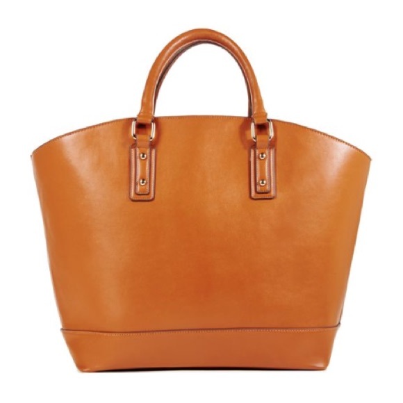 Brand new cognac brown tote bag