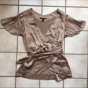 Banana Republic Silk Wrap Top