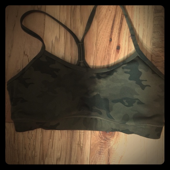 Camo sports bra
