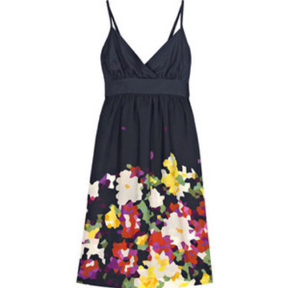 Theory Leene floral print silk dress