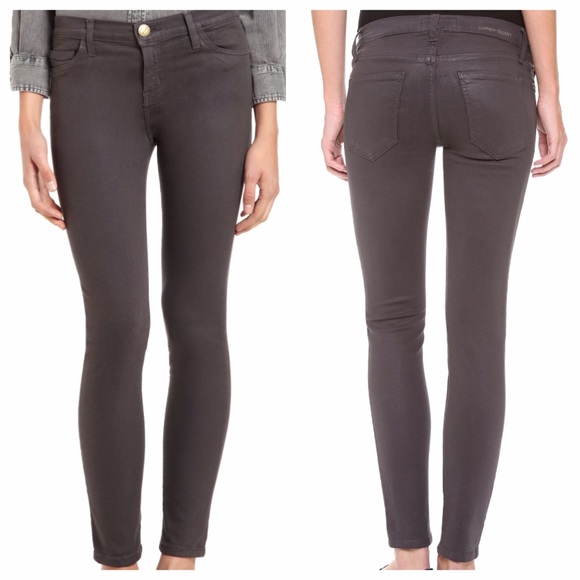 SOLD Current/Elliott Coated Stretch Stiletto Jeans - Picture 2 of 4