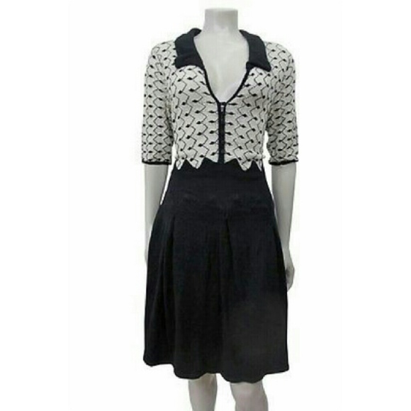 anthropologie knitted and knotted dress | Dresses | Anthropologie Sz L short-sleeves