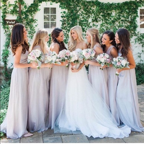 Floor length chiffon dress - worn once