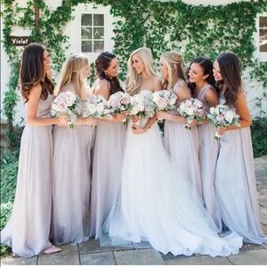 Floor length chiffon dress - worn once