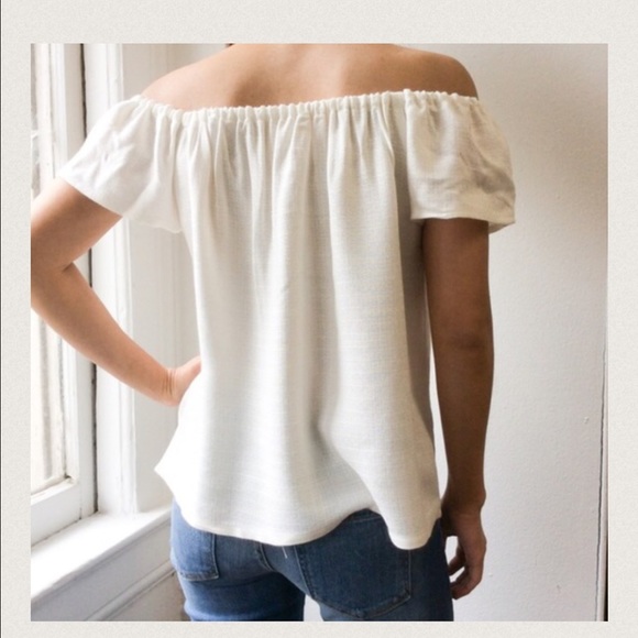 White off the shoulder blouse - Picture 3 of 4