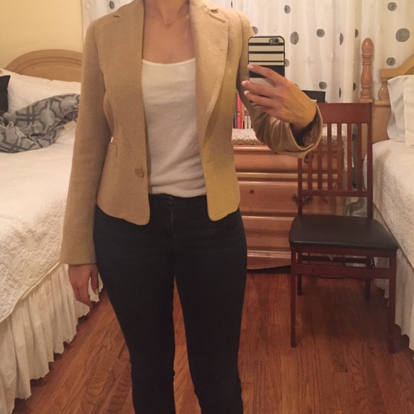 Beige/Tan Banana Republic Textured Blazer