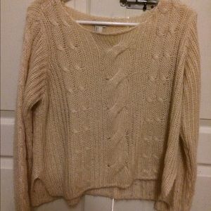 Oversized crop sweater