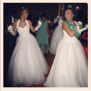 Custom White Dress- Wedding , Prom , or Formal