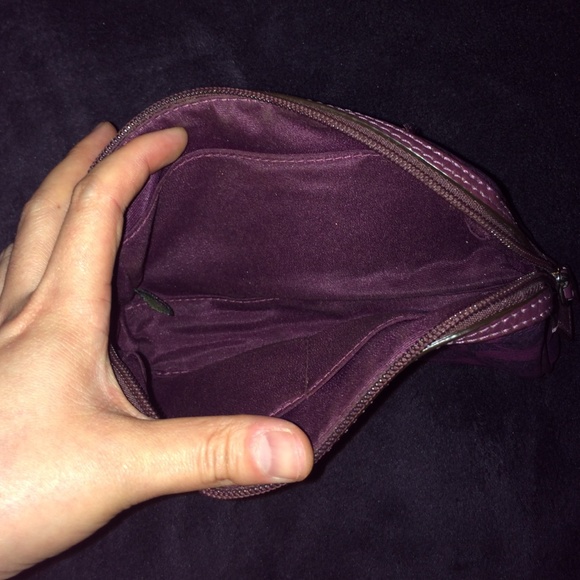 🆕Coach Purple Signature Leather Make up Pouch!👛 - Picture 2 of 4