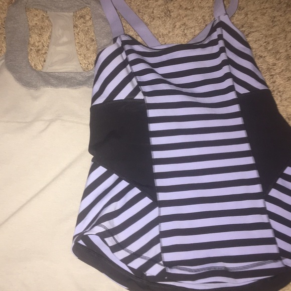 Lululemon Lavender and Black Tank Top
