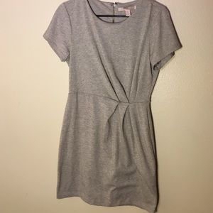 Gray Forever 21 Ruched Dress