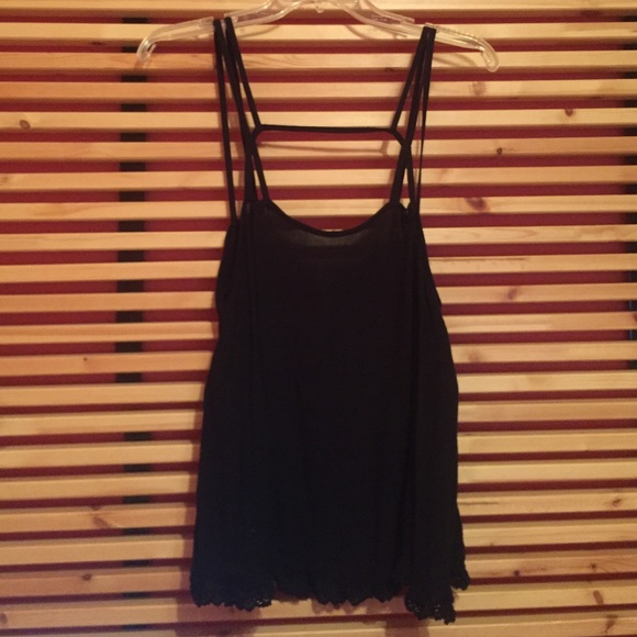 Free People strappy black tank